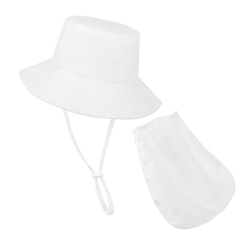 MOMUMOMU Baby Sun Hat Toddler Bucket Hats UPF 50+ Summer Beach Protection for Boys Girls Kids Wide Brim Removable Neck F