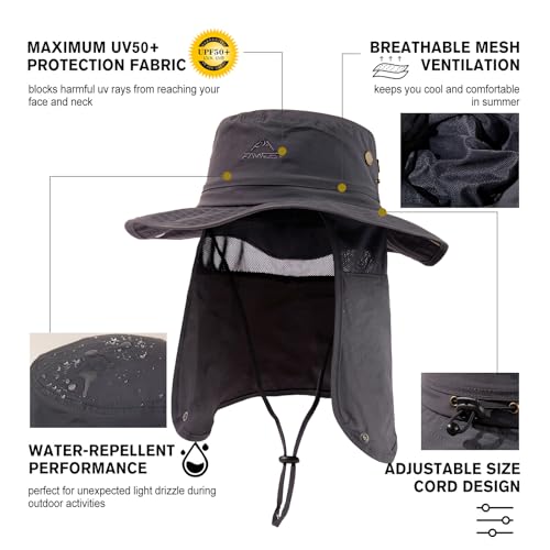 Comhats OversizedXXL Waterproof UPF50+ Neck Flap Protection Cover Wide Brim Golf Sun Hats for Men
| Comhats XL XXL Wate