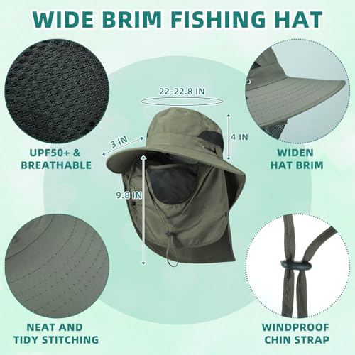 Cuffbow UV Protection Wide Brim Bucket Hat for Men and Women Fishing and Hiking UV Protection UPF 50+  
Cuffbow Breathab