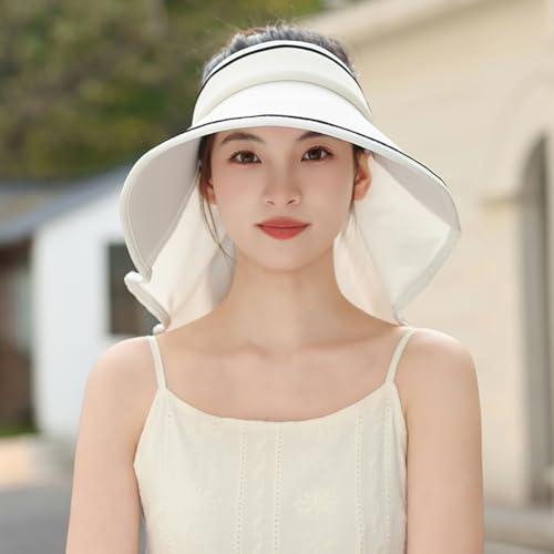 Rungion Sun Visor Hats for Women Wide Brim UPF 50+ UV Sun Protection Adjustable Roll Up Summer Beach Caps
Rungion Sun Vi