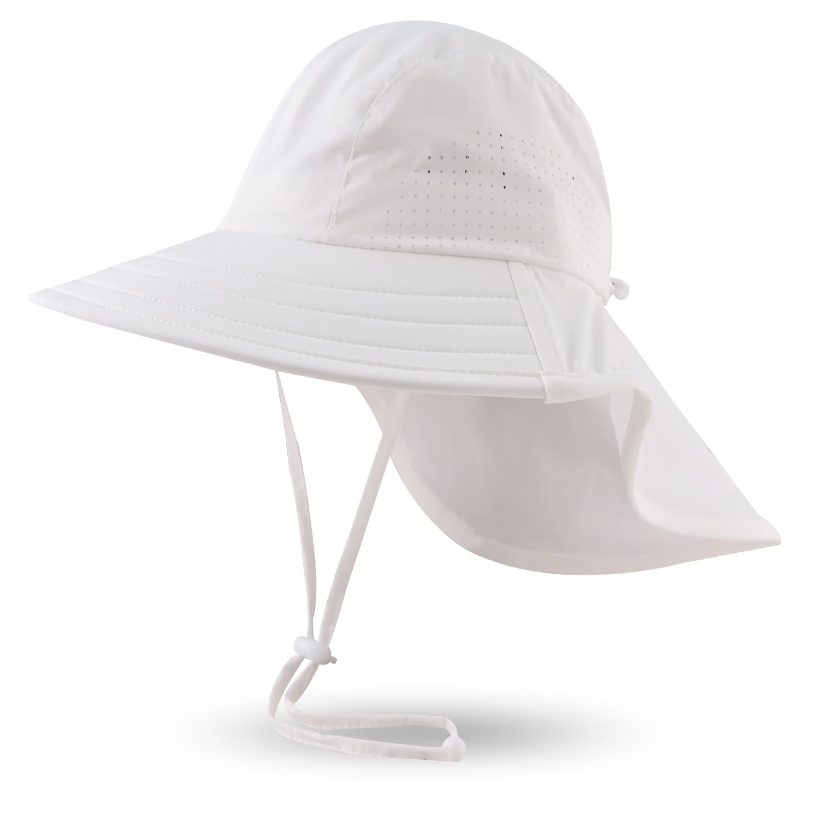 JANGANNSA Baby Sun Hat for Boys Girls Infant Toddler | Summer Sun Protection Bucket Hat with Neck Flap | Beach and Outdo