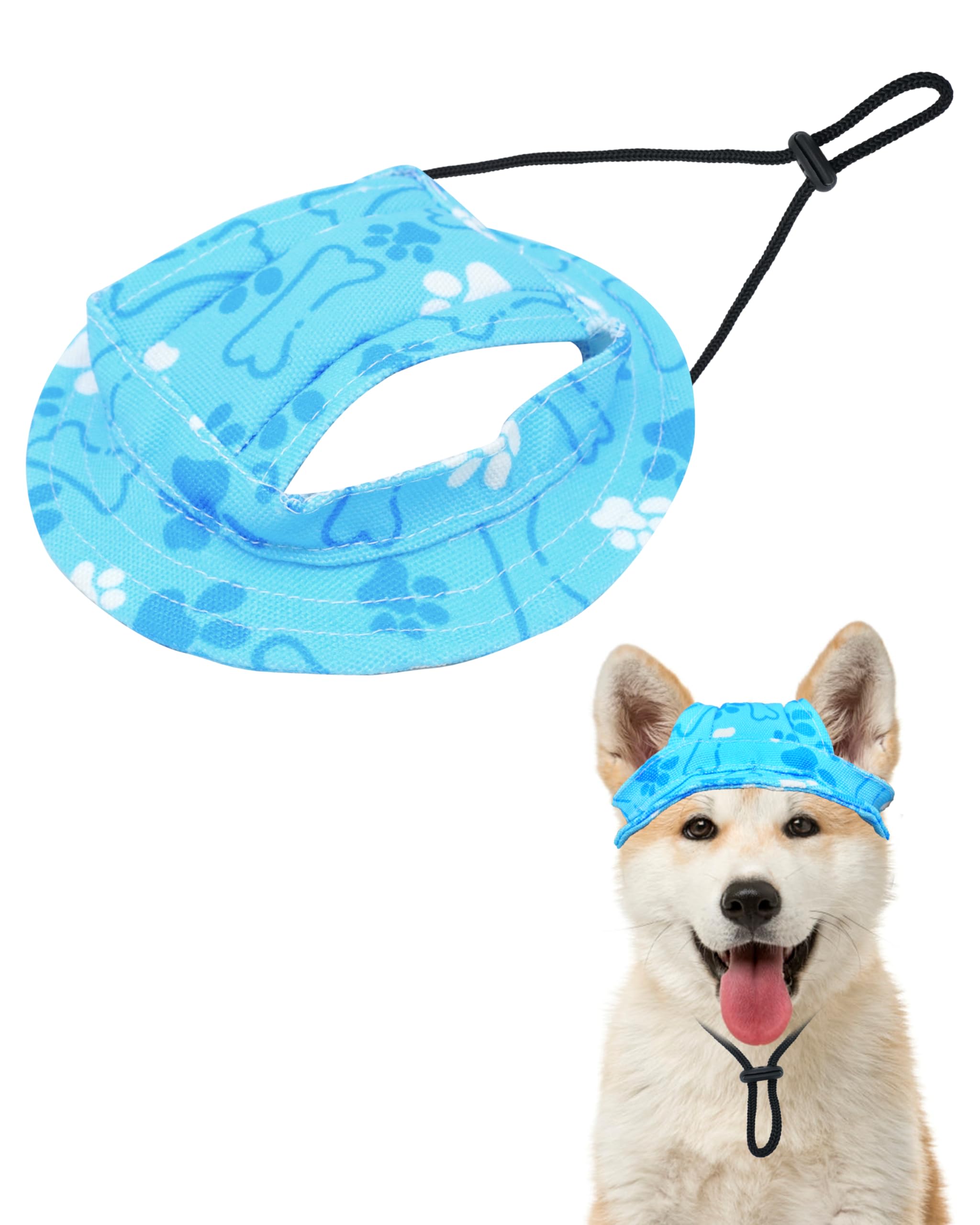 PET SHOW Dog Bucket Hat for Small Paws Cats Waterproof Outdoor Sun Protection Hats Blue/XS  
PET SHOW Paw Print Dog Viso